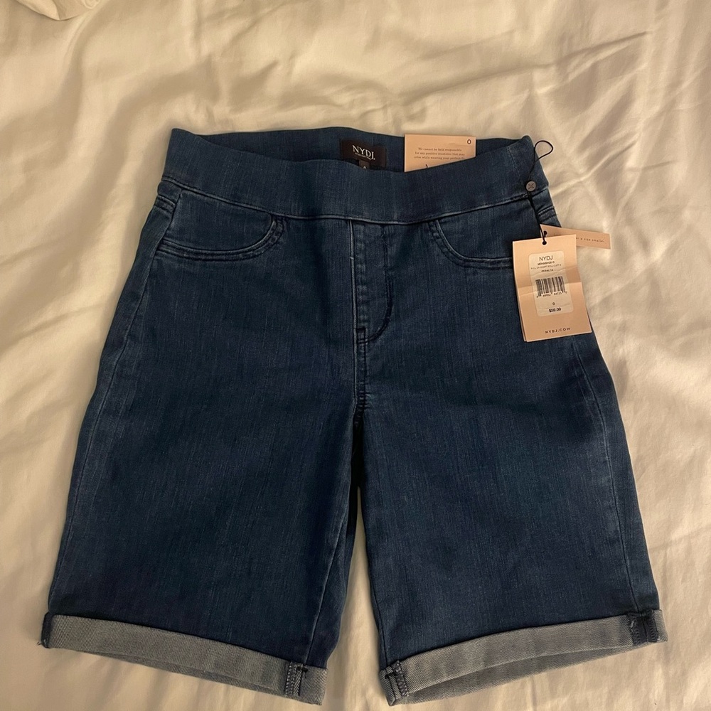 NYDJ Dark Blue Jean Shorts
